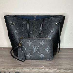 Louis Vuitton Monogram Empreinte Leather Neverfull  MM